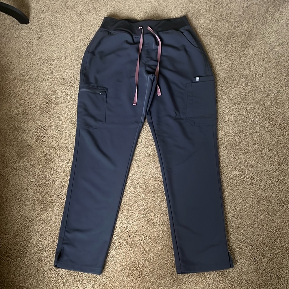 Figs Technical Collection charcoal gray scrub pants